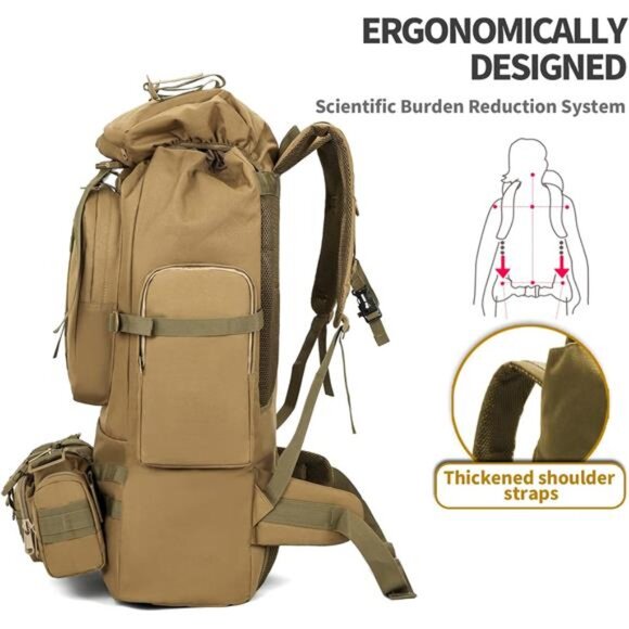 Military Tactical Backpack Detachable Molle Bag Large capacity Rucksack Camping main image 4